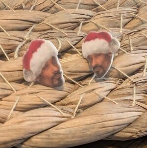 Snoop Dogg Christmas Stud Earrings